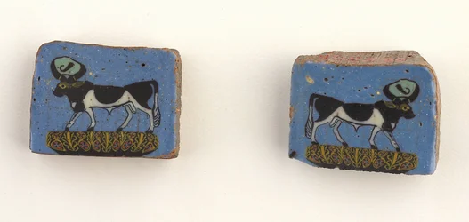 Mosaikplatten eines Apis oder heiligen Stiers von Memphis, ptolemäische bis römische Zeit, 100 v. Chr. - 100 n. Chr.